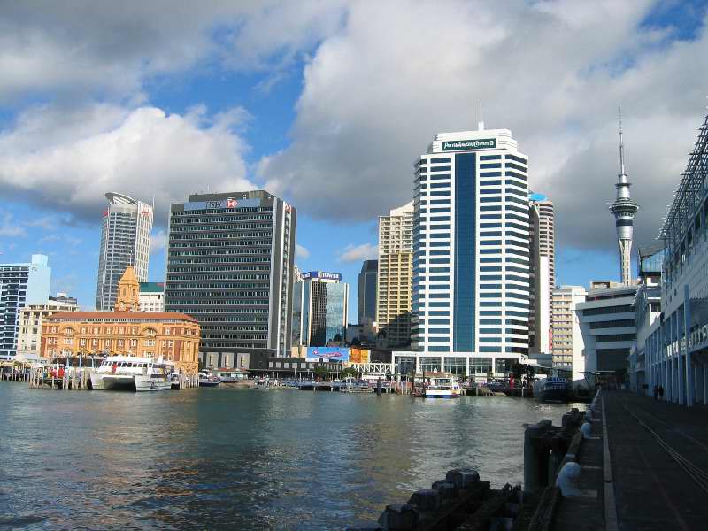 Looking towards Auckland's Waterfront